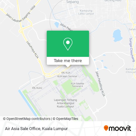 Air Asia Sale Office map