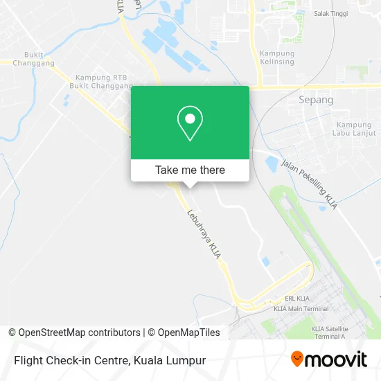 Flight Check-in Centre map