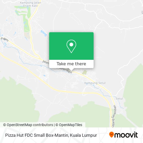 Pizza Hut FDC Small Box-Mantin map