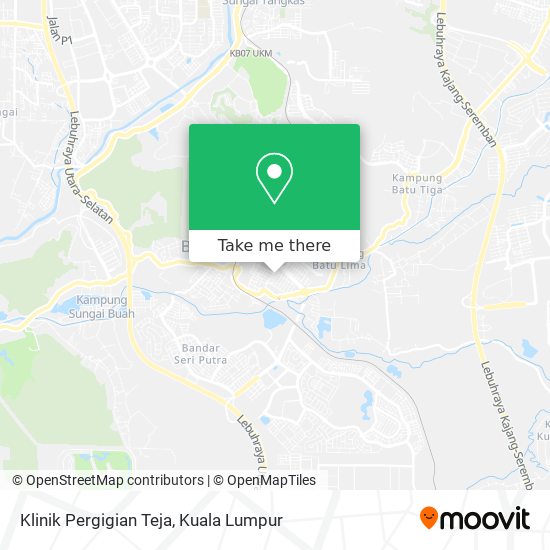 Peta Klinik Pergigian Teja