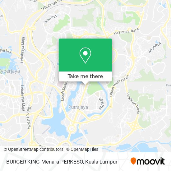 BURGER KING-Menara PERKESO map