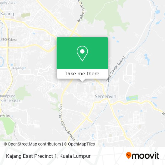 Kajang East Precinct 1 map