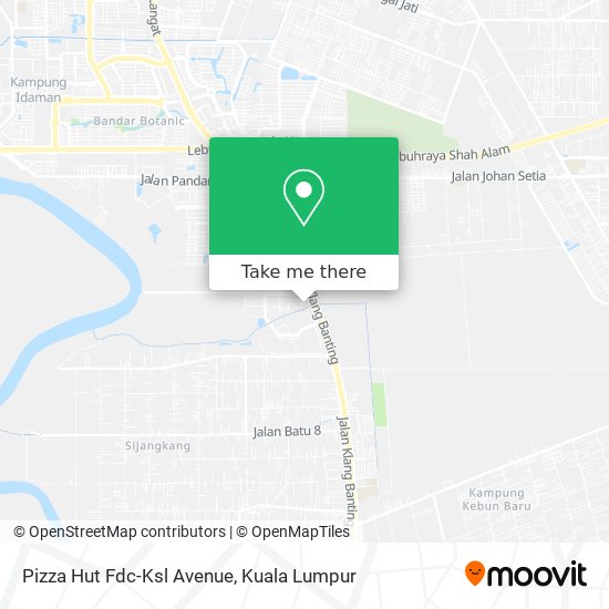 Pizza Hut Fdc-Ksl Avenue map