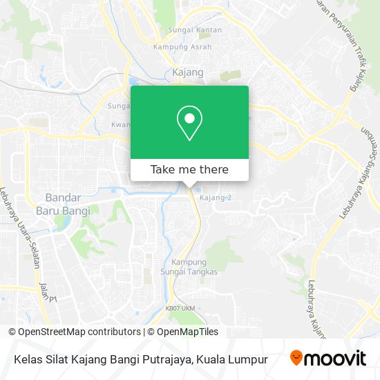 Peta Kelas Silat Kajang Bangi Putrajaya