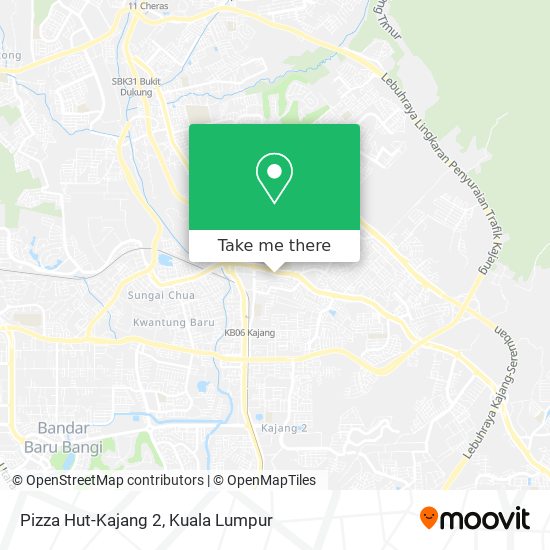 Pizza Hut-Kajang 2 map