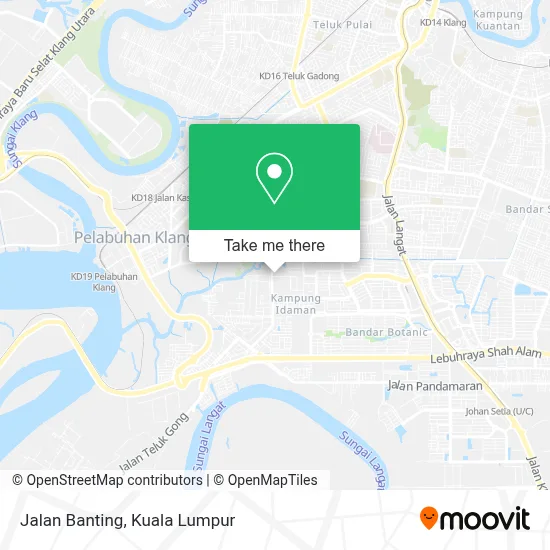 Jalan Banting map