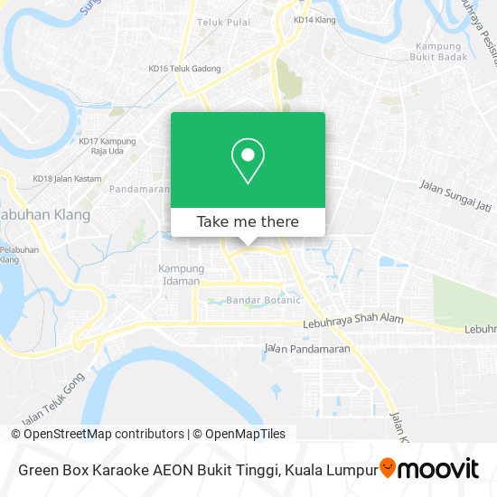 Peta Green Box Karaoke AEON Bukit Tinggi