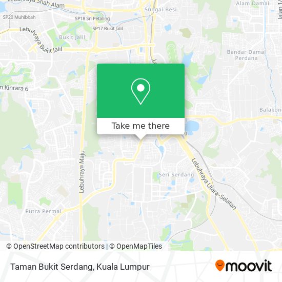 Taman Bukit Serdang map