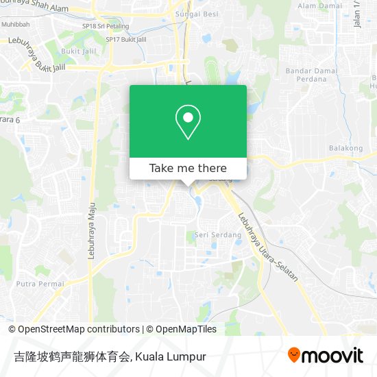 吉隆坡鹤声龍狮体育会 map