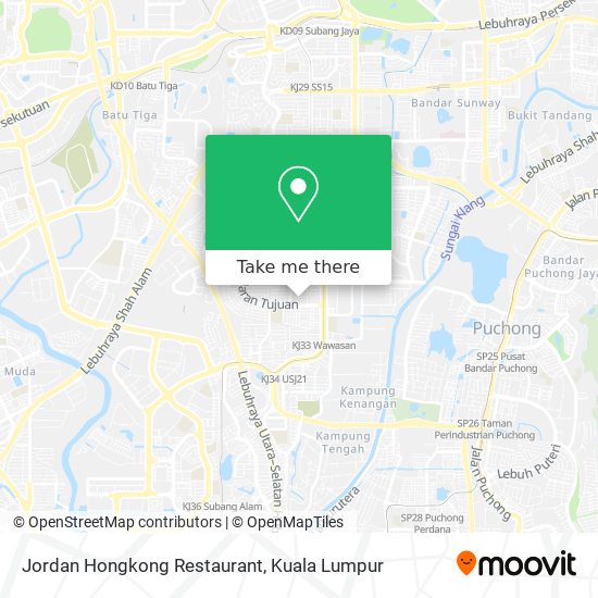 Jordan Hongkong Restaurant map
