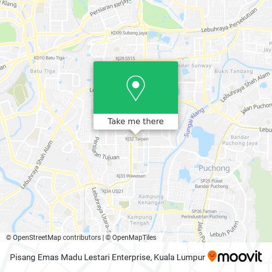 Pisang Emas Madu Lestari Enterprise map