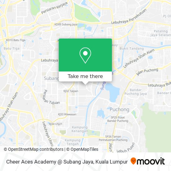 Peta Cheer Aces Academy @ Subang Jaya