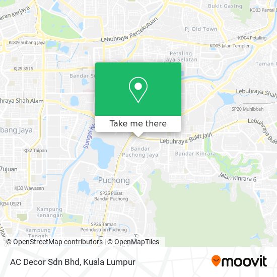 AC Decor Sdn Bhd map