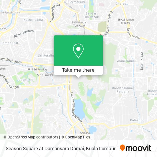 Season Square at Damansara Damai map