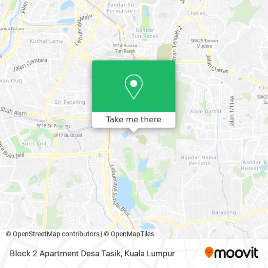 Peta Block 2 Apartment Desa Tasik