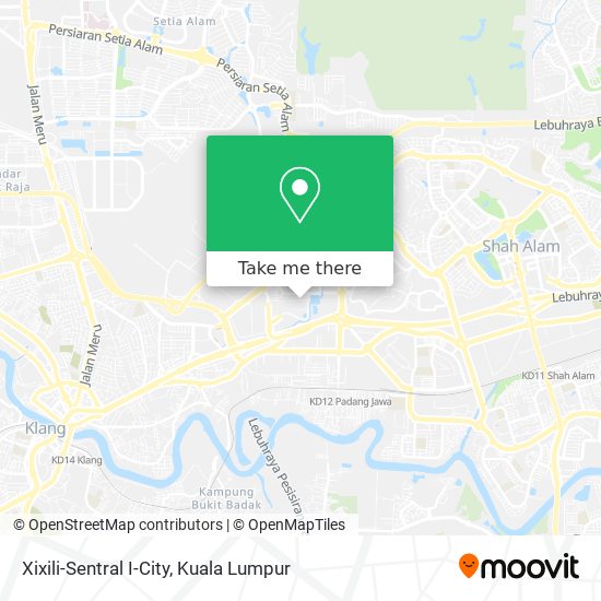 Peta Xixili-Sentral I-City