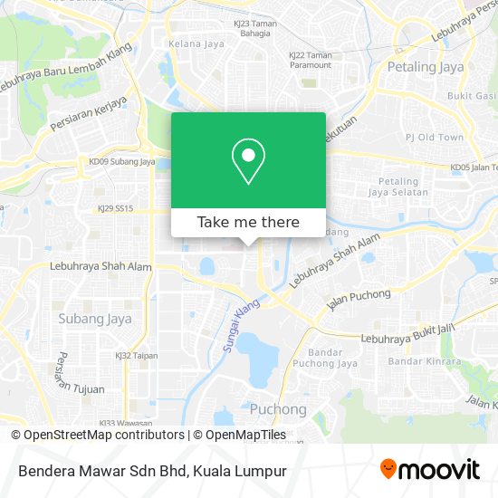 Bendera Mawar Sdn Bhd map