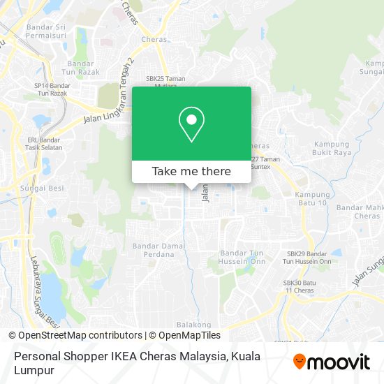 Peta Personal Shopper IKEA Cheras Malaysia