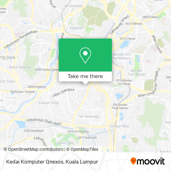 Kedai Komputer Qnexos map