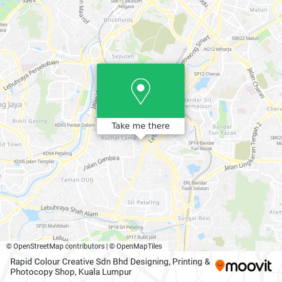 Rapid Colour Creative Sdn Bhd Designing, Printing & Photocopy Shop map