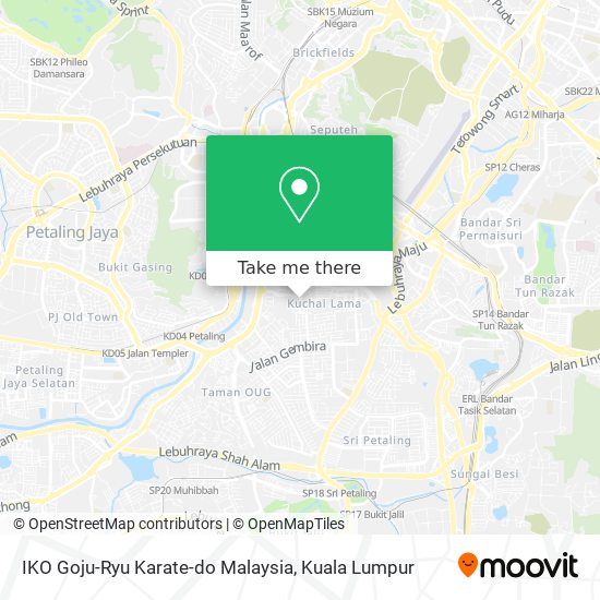 Peta IKO Goju-Ryu Karate-do Malaysia