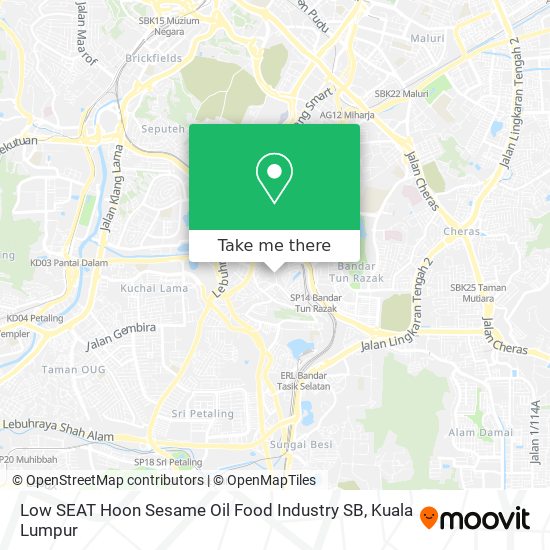 Low SEAT Hoon Sesame Oil Food Industry SB map