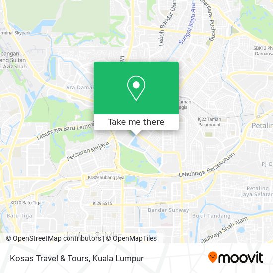 Kosas Travel & Tours map