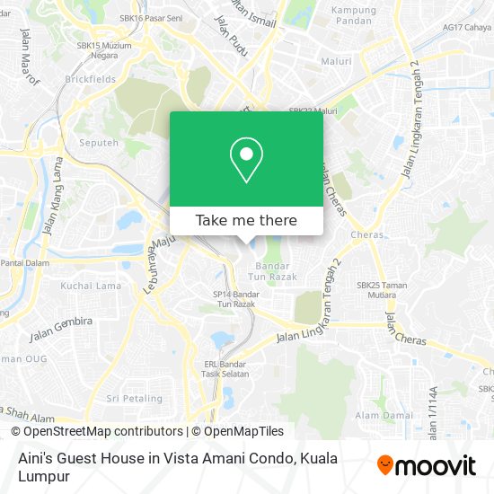 Aini's Guest House in Vista Amani Condo map