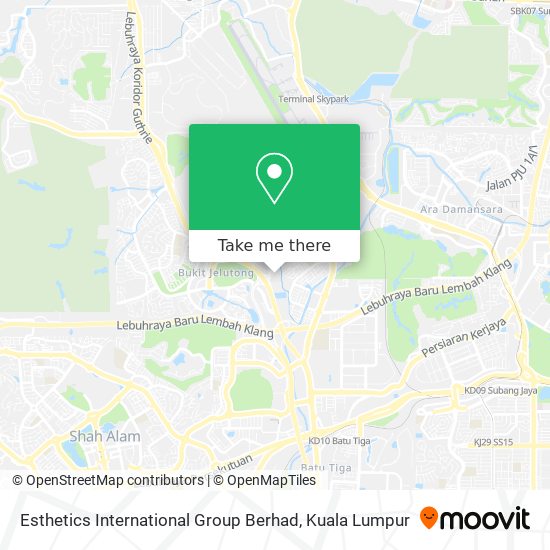 Esthetics International Group Berhad map