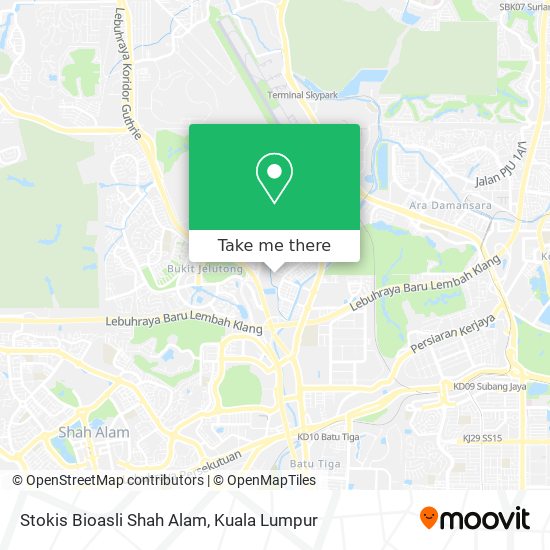 Stokis Bioasli Shah Alam map