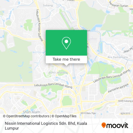 Nissin International Logistics Sdn. Bhd map