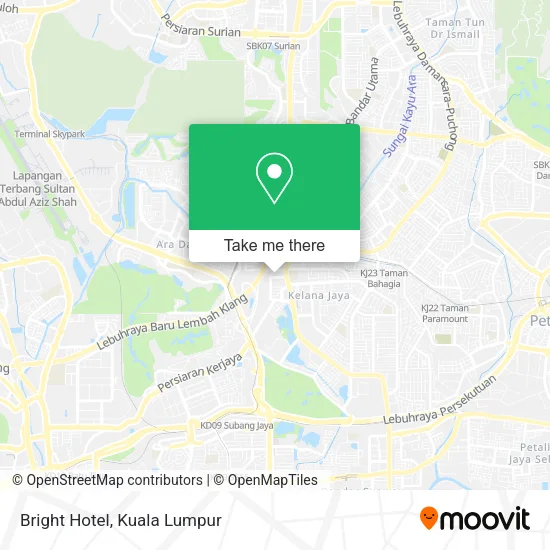 Bright Hotel map