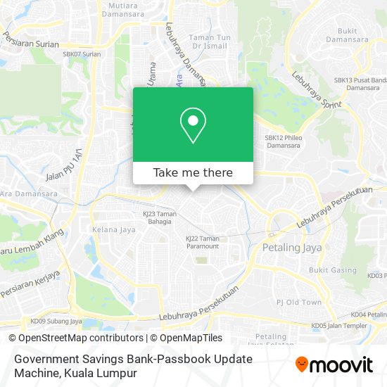 Government Savings Bank-Passbook Update Machine map