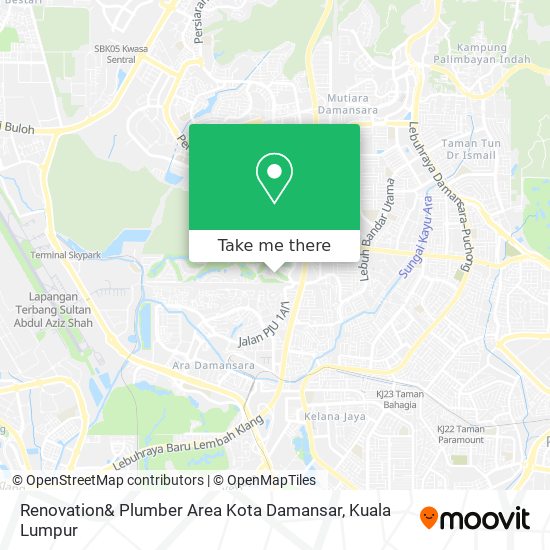 Peta Renovation& Plumber Area Kota Damansar