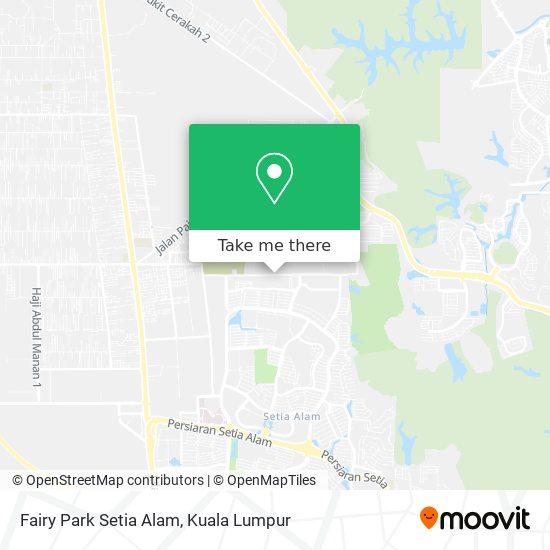 Fairy Park Setia Alam map