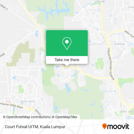 Court Futsal UITM map