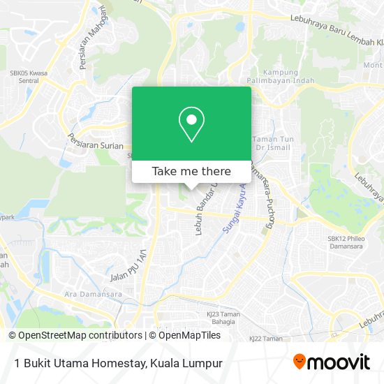 1 Bukit Utama Homestay map
