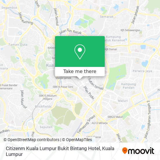 Citizenm Kuala Lumpur Bukit Bintang Hotel map
