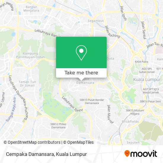 Cempaka Damansara map