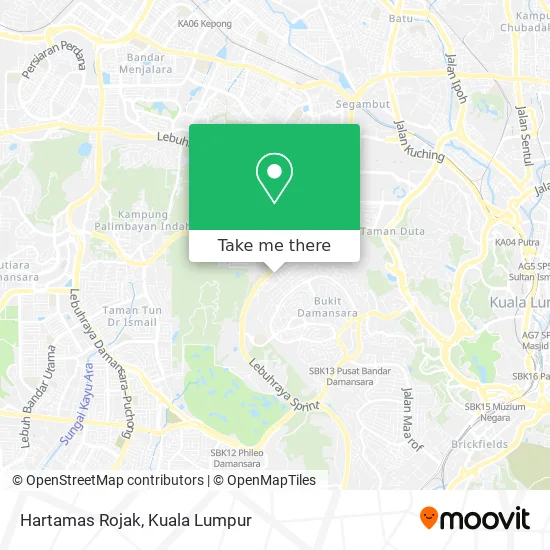 Hartamas Rojak map