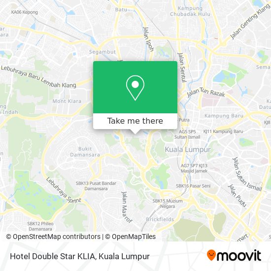 Hotel Double Star KLIA map