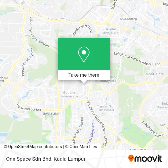 One Space Sdn Bhd map