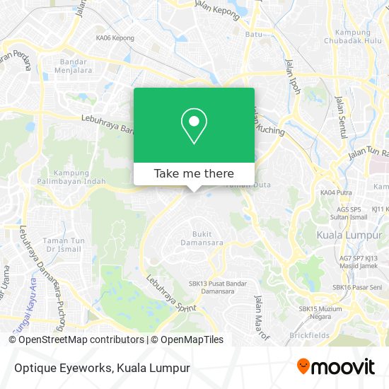 Optique Eyeworks map