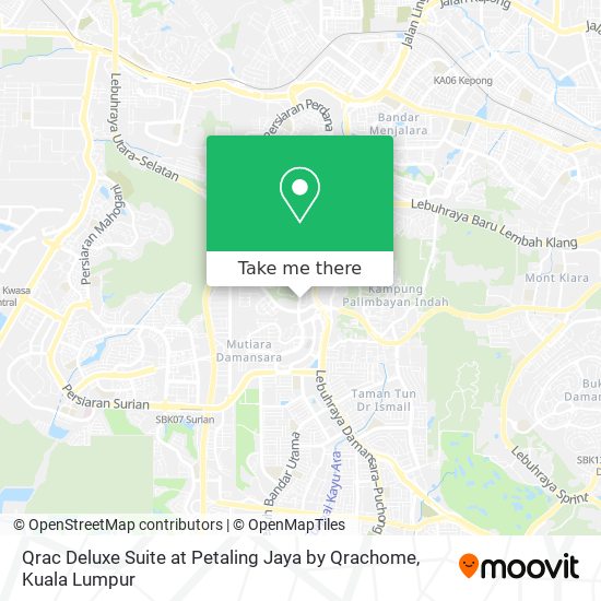 Qrac Deluxe Suite at Petaling Jaya by Qrachome map