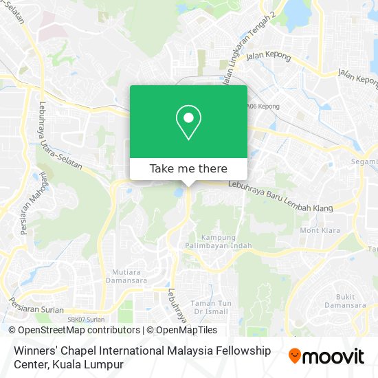 Winners' Chapel International Malaysia Fellowship Center map