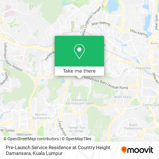 Peta Pre-Launch Service Residence at Country Height Damansara