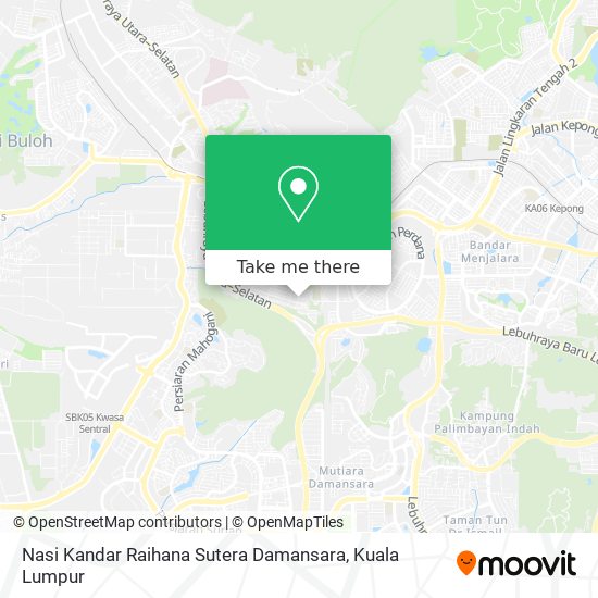 Nasi Kandar Raihana Sutera Damansara map