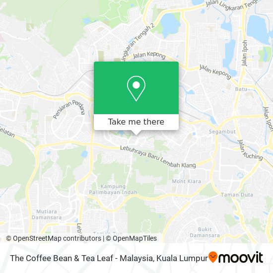 The Coffee Bean & Tea Leaf - Malaysia map