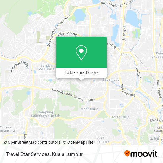 Travel Star Services map