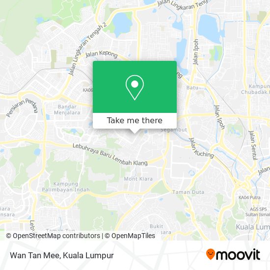 Wan Tan Mee map